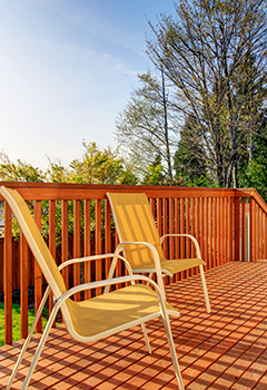 Custom Wooden Walkout Deck in Inglewood